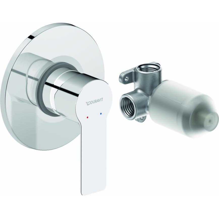 Duravit DC4210007010 - Tuš baterija za vgradnjo D-CODE, poliran krom