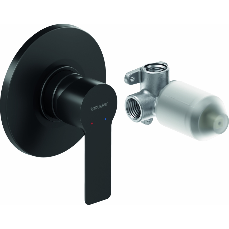 Duravit DC4210007046 - Tuš mešalnik za podometno vgradnjo D-CODE matna črna