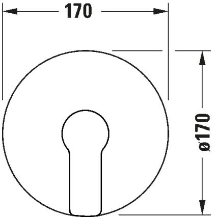 Duravit DC4210010010 - Tušna armatura za podometno vgradnjo D-CODE sijajni krom
