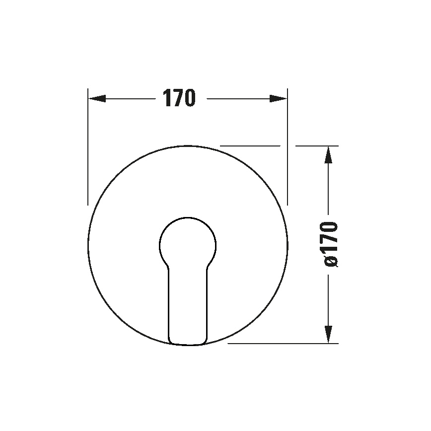 Duravit DC4210010010 - Tušna armatura za podometno vgradnjo D-CODE sijajni krom