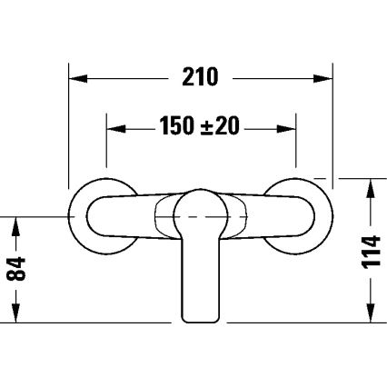 Duravit DC4230001046 - Tušna armatura D-CODE, mat črna