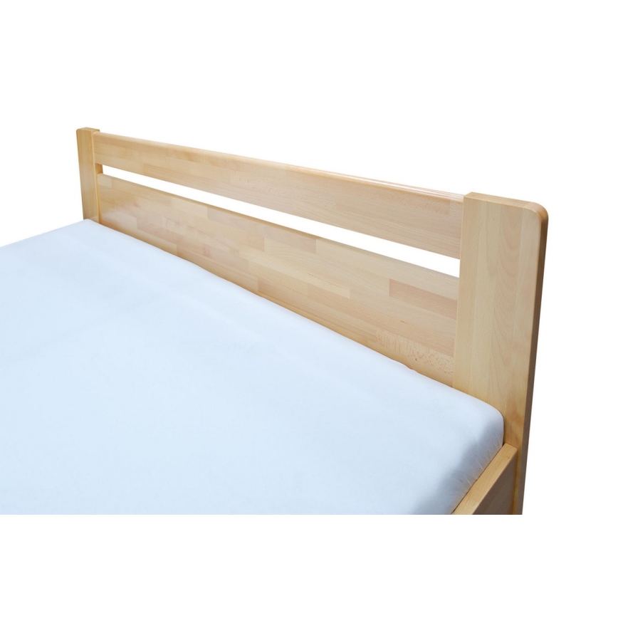 Dvojna postelja s posteljnim okvirjem in prostorom za shranjevanje AMARA 180x200 cm buk