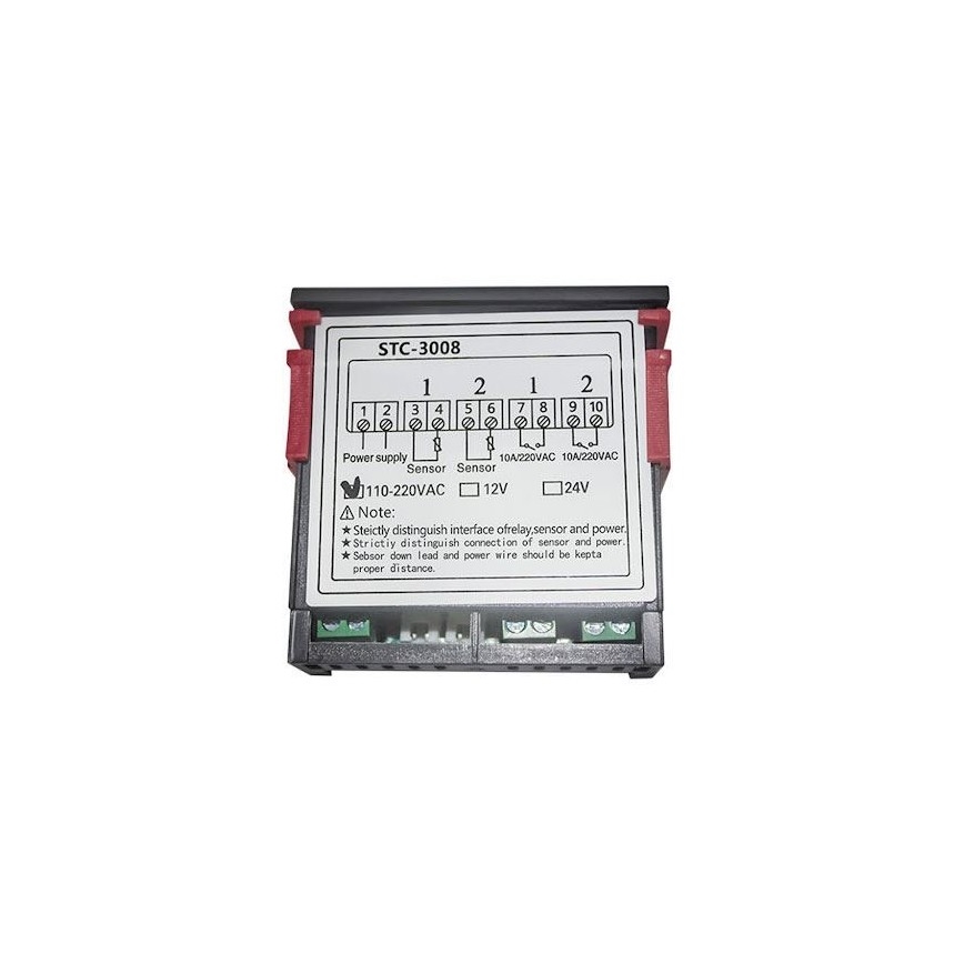 Dvojni digitalni termostat 3W/230V