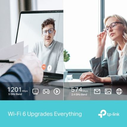 Dvopasovni Wi‑Fi 6 brezžični USB adapter
