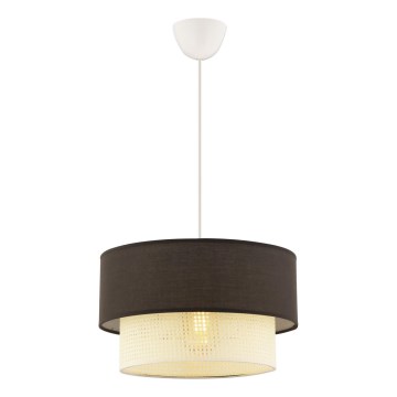 ECHO stropna svjetiljka 1xE27/60W/230V smeđa/krem