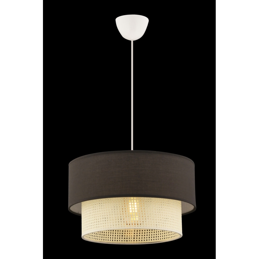 ECHO stropna svjetiljka 1xE27/60W/230V smeđa/krem