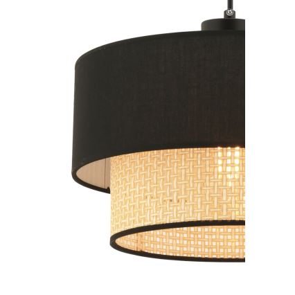 ECHO viseća lampu 1xE27/60W/230V crna/bež
