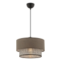ECHO viseći luster 1xE27/60W/230V smeđa/siva