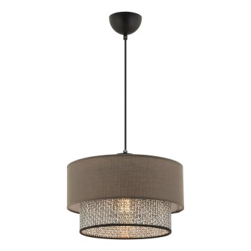 ECHO viseći luster 1xE27/60W/230V smeđa/siva