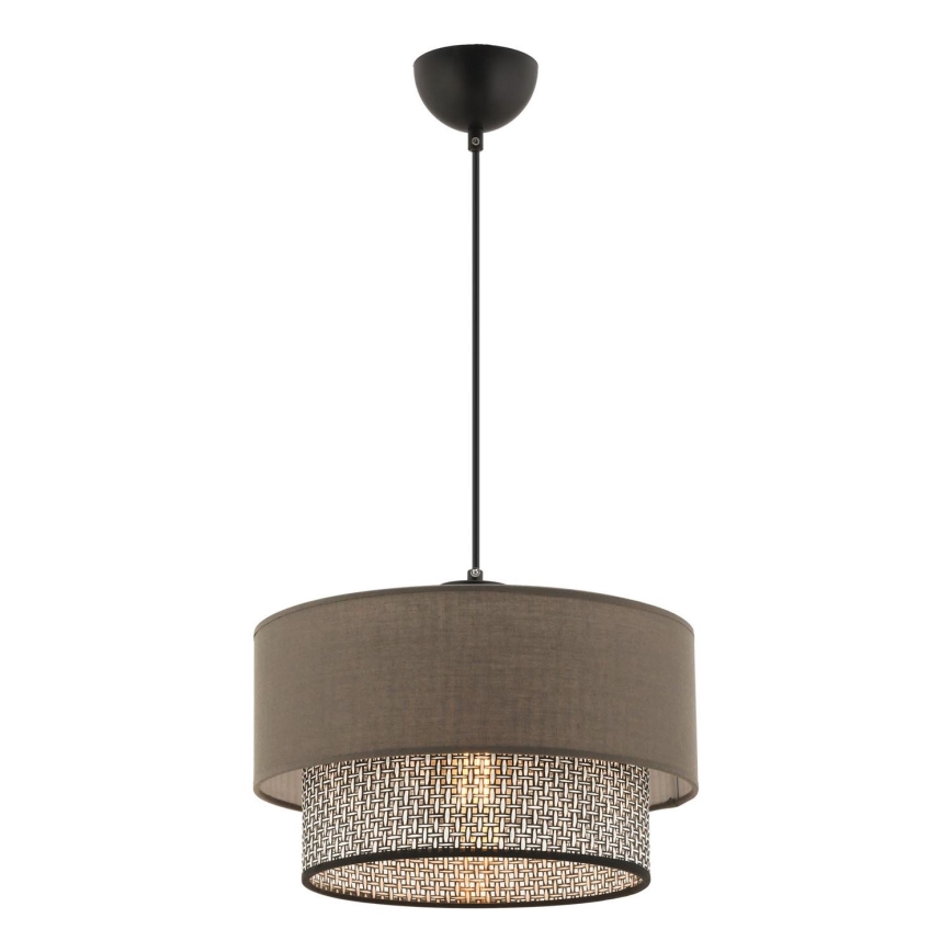 ECHO viseći luster 1xE27/60W/230V smeđa/siva