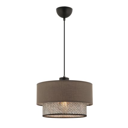 ECHO viseći luster 1xE27/60W/230V smeđa/siva