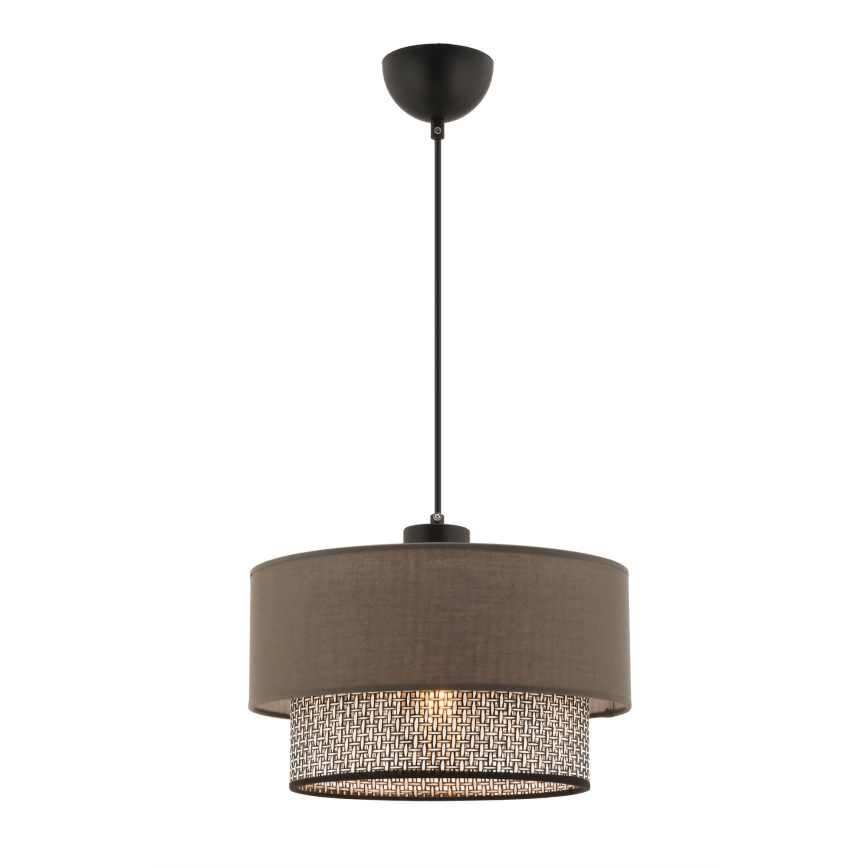 ECHO viseći luster 1xE27/60W/230V smeđa/siva