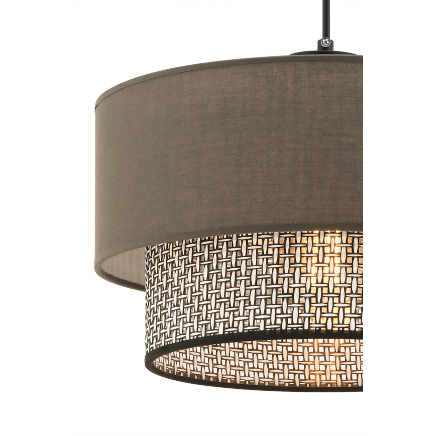 ECHO viseći luster 1xE27/60W/230V smeđa/siva
