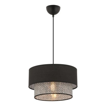 ECHO Visilna svetilka 1xE27/60W/230V črna/siva