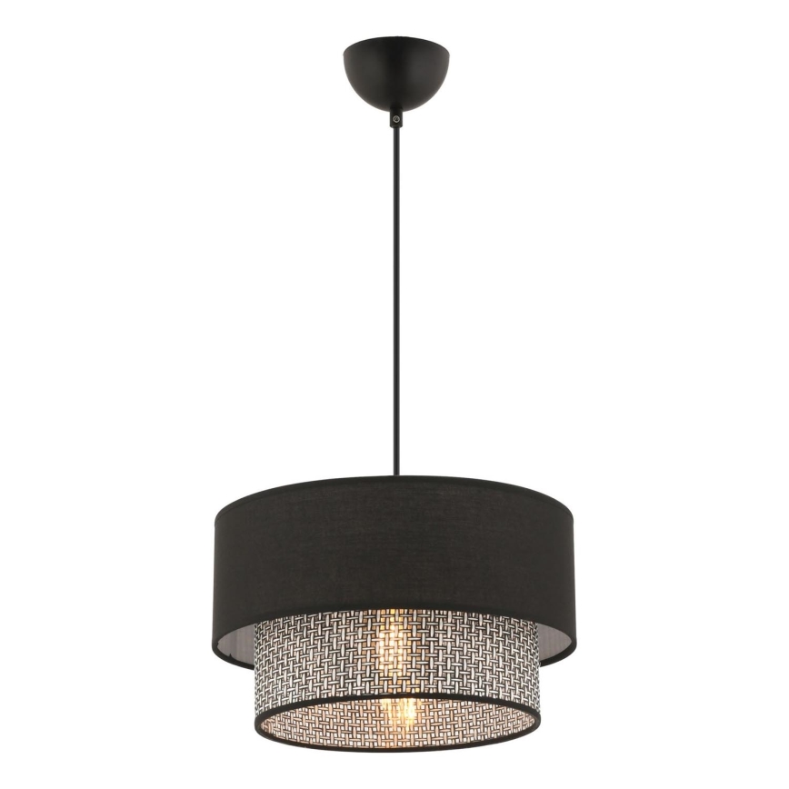 ECHO Visilna svetilka 1xE27/60W/230V črna/siva
