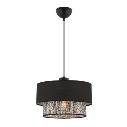 ECHO Visilna svetilka 1xE27/60W/230V črna/siva