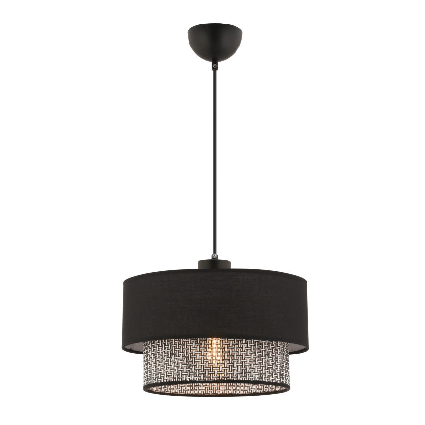 ECHO Visilna svetilka 1xE27/60W/230V črna/siva