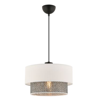 ECHO Visilna svetilka 1xE27/60W/230V krema/siva