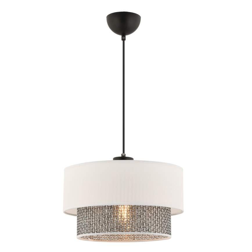 ECHO Visilna svetilka 1xE27/60W/230V krema/siva