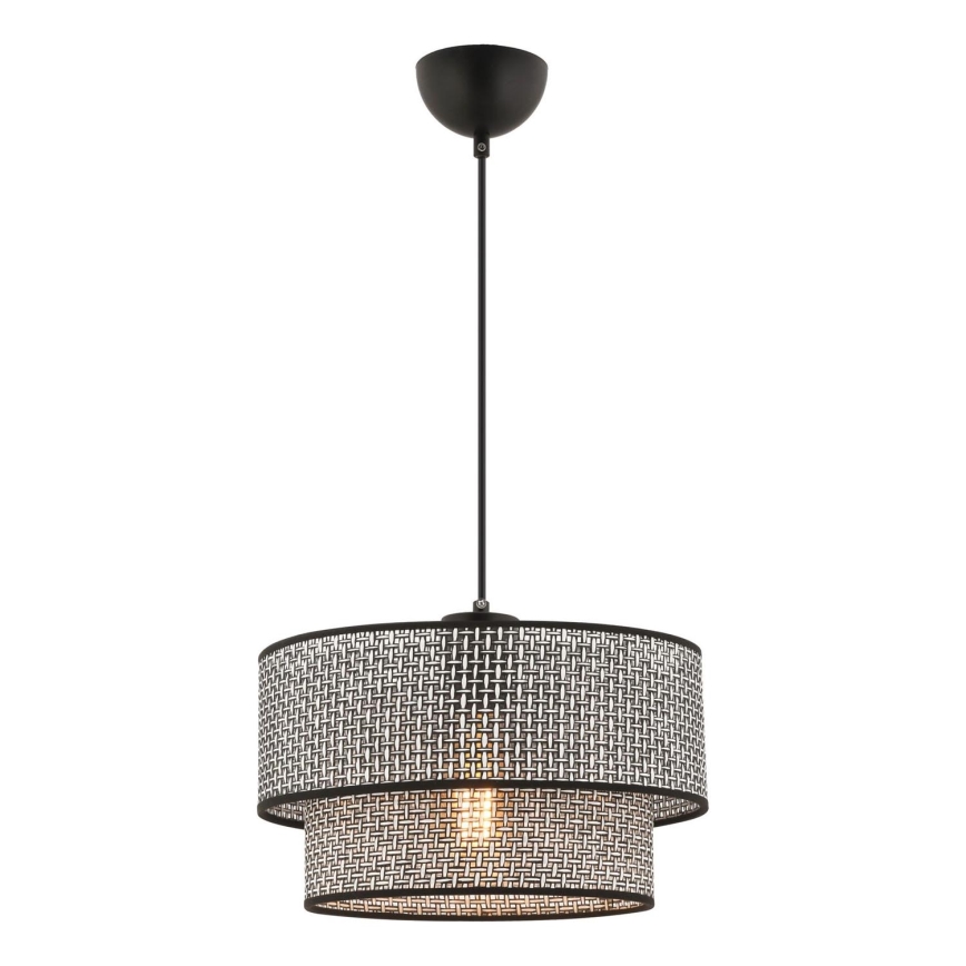 ECHO visilna svetilka 1xE27/60W/230V siva/črna
