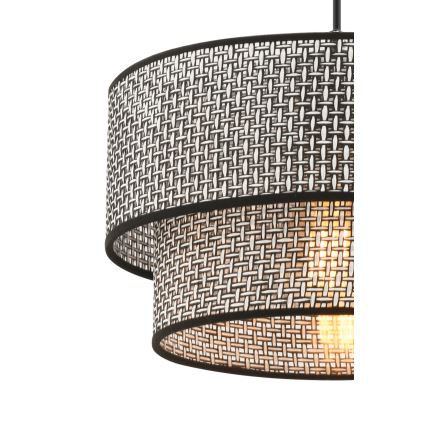 ECHO visilna svetilka 1xE27/60W/230V siva/črna
