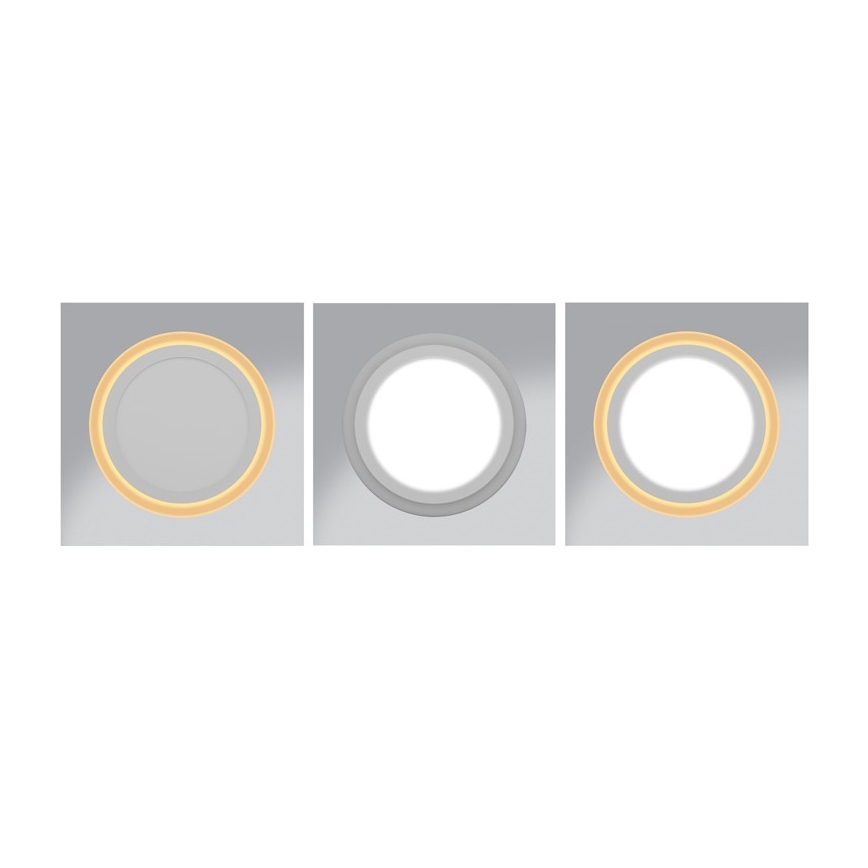LED Vgradna svetilka DUO LED/6W/230V + LED/3W