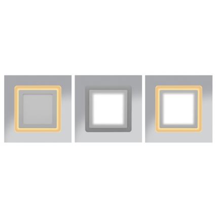 LED Vgradna svetilka DUO LED/18W/230V + LED/6W