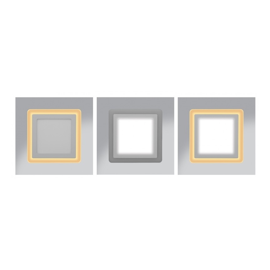 LED Vgradna svetilka DUO LED/18W/230V + LED/6W