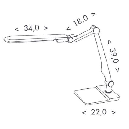 LED Zatemnitvena namizna svetilka MATRIX LED/10W/230V