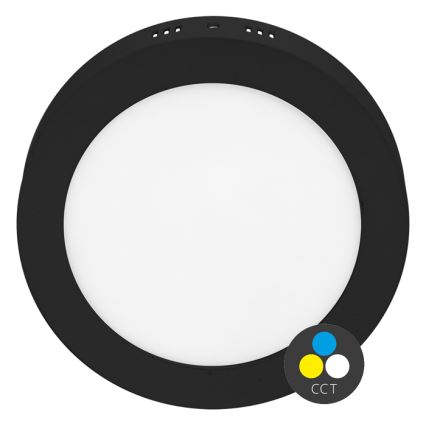 LED Stropna svetilka LADA LED/25W/230V 3000/4000/6000K pr. 30 cm črna