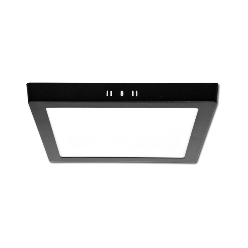 LED Stropna svetilka RAFA LED/12W/230V 3000/4000/6000K 17x17 cm črna