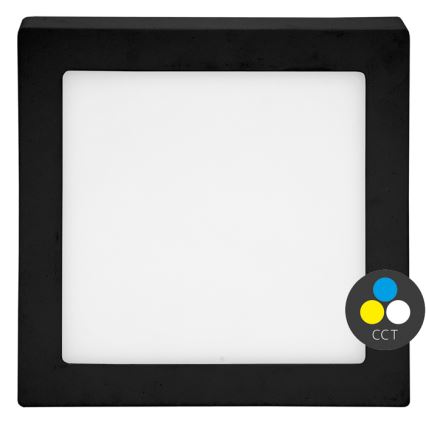 LED Stropna svetilka RAFA LED/25W/230V 3000/4000/6000K 30x30 cm črna