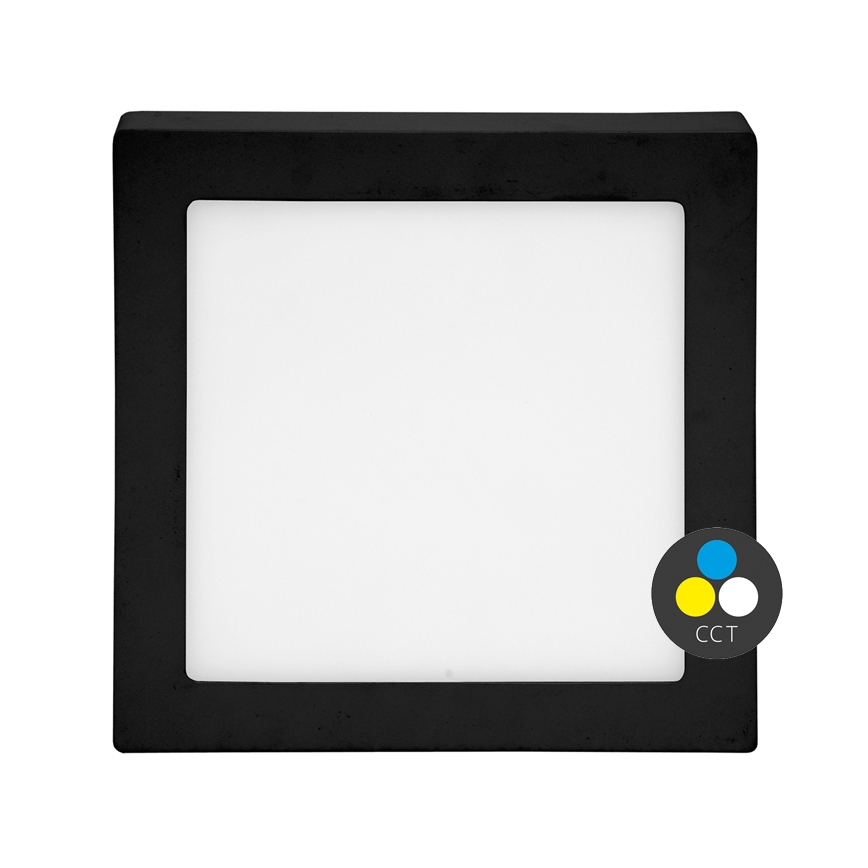 LED Stropna svetilka RAFA LED/25W/230V 3000/4000/6000K 30x30 cm črna