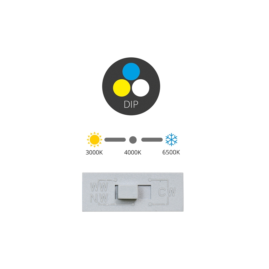 LED Vgradna svetilka TINA LED/24W/230V 3000/4000/6500K pr. 17,5 cm bela
