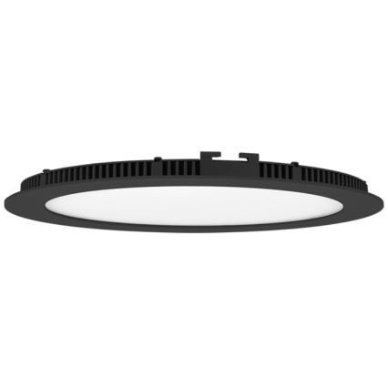 LED Kopalniška vgradna svetilka LADA LED/12W/230V 3000/4000/6000K pr. 17 cm IP44 črna