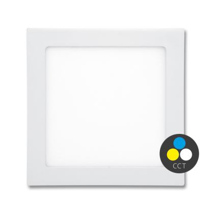LED Kopalniška vgradna svetilka RAFA LED/12W/230V 3000/4000/6000K 17x17 cm IP44 bela