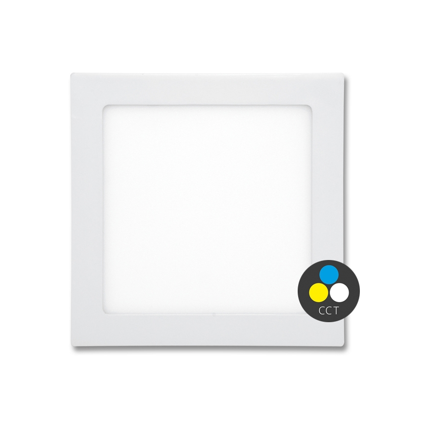 LED Kopalniška vgradna svetilka RAFA LED/18W/230V 3000/4000/6000K 22x22 cm IP44 bela