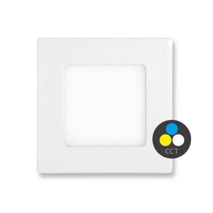 LED Kopalniška vgradna svetilka RAFA LED/6W/230V 3000/4000/6000K 12x12 cm IP44 bela