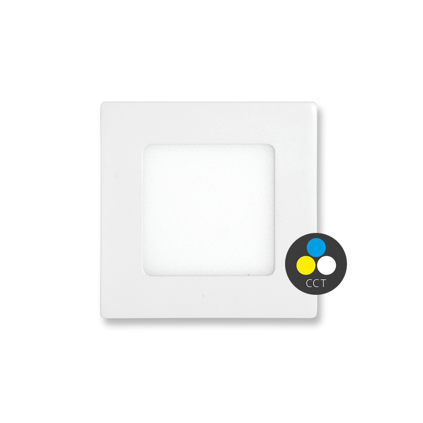 LED Kopalniška vgradna svetilka RAFA LED/6W/230V 3000/4000/6000K 12x12 cm IP44 bela