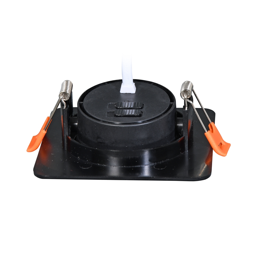 LED Zatemnitvena vgradna svetilka KENT LED/3/5/7W/230V3000/4000/6000K 9x9 cm črna