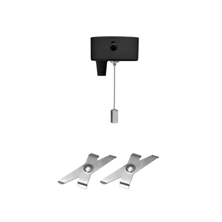LED Stropna svetilka DONAR LED/28W/230V 4000K 120 cm črna