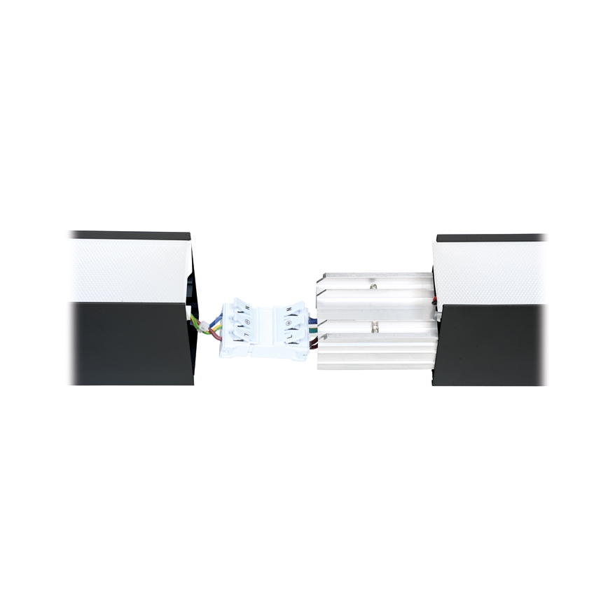 LED Stropna svetilka DONAR LED/28W/230V 4000K 120 cm črna