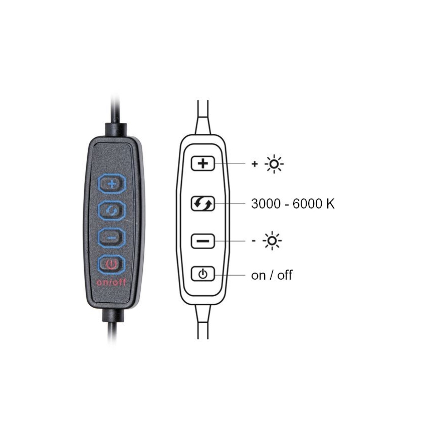 LED Zatemnitvena namizna svetilka PRIM LED/10W/230V 3000-6000K bela