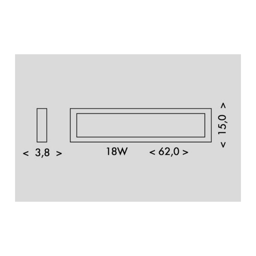 LED Stropna svetilka PILO LED/18W/230V 4100K 62 cm bela