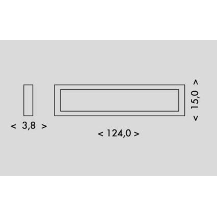 LED Stropna svetilka PILO LED/36W/230V 4100K 124 cm bela