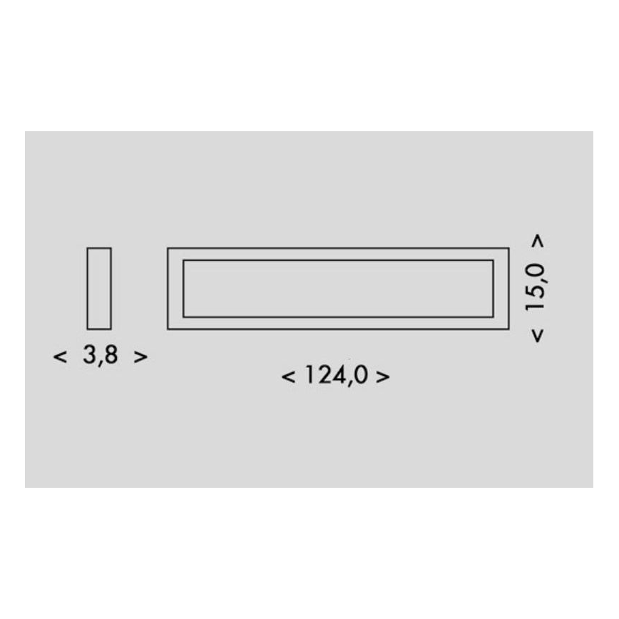 LED Stropna svetilka PILO LED/36W/230V 4100K 124 cm bela