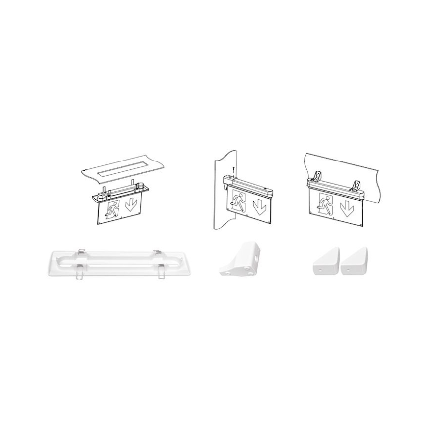 LED Zasilna svetilka ALPHA LED/2,7W/230V 6000K 800 mAh