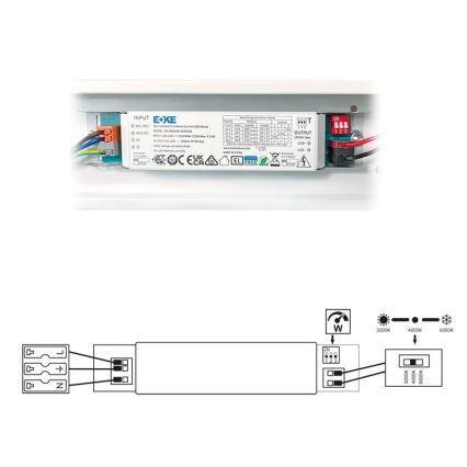 LED Fluorescentna svetilka VELO LED/11/15/20W/230V 3000/4000/6000K 60 cm bela