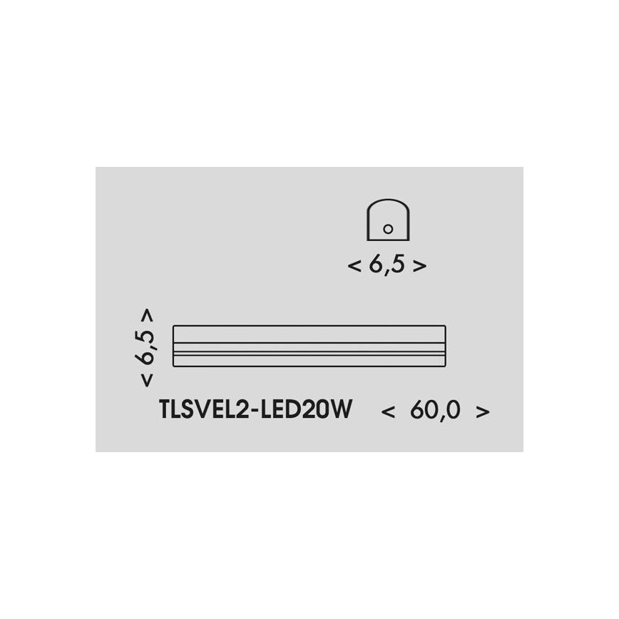 LED Fluorescentna svetilka VELO LED/11/15/20W/230V 3000/4000/6000K 60 cm bela