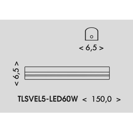 LED Fluorescentna svetilka VELO LED/36/48/60W/230V 3000/4000/6000K 150 cm bela